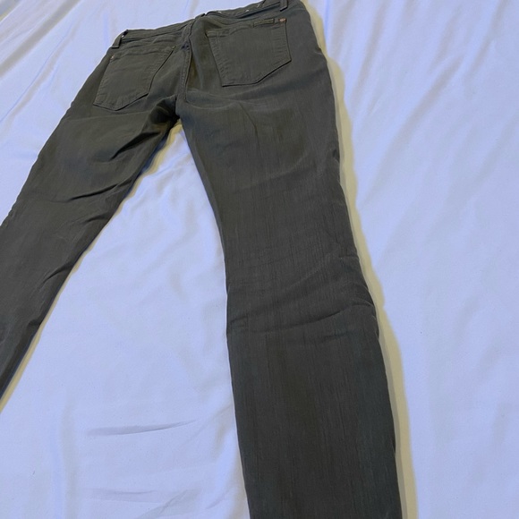 7 For All Mankind 26 olive / army green women’s jeans - Picture 11 of 16